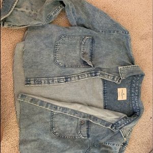 Cropped jean jacket